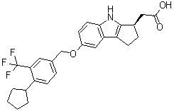 Etrasimod molecular structure (CAS 1206123-37-6)