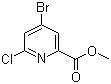 结构式 CAS# 1206249-86-6, 4-溴-6-氯吡啶-2-羧酸甲酯