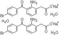 Bromfenac sodium hydrate molecular structure (CAS 120638-55-3)