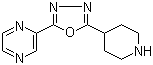 结构式 CAS# 1207175-56-1, 2-(5-(哌啶-4-基)-1,3,4-噁二唑-2-基)吡嗪