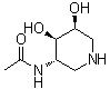 N-[(3S,4R,5S)-4,5-Dihydroxy-3-piperidinyl]acetamide molecular structure (CAS 1207673-74-2)