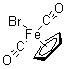 Dicarbonyl(cyclopentadienyl)iron bromide molecular structure (CAS 12078-20-5)