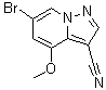6-Bromo-4-methoxypyrazolo[1,5-a]pyridine-3-carbonitrile molecular structure (CAS 1207836-10-9)