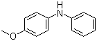 结构式 CAS# 1208-86-2, N-(4-甲氧基苯基)苯胺; 4-甲氧基二苯胺