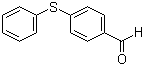 structure of CAS# 1208-88-4, 4-(Phenylthio)benzaldehyde;p-(Phenylthio)benzaldehyde