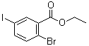 2-溴-5-碘苯甲酸乙酯分子结构 (CAS 1208075-44-8)