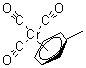 三羰基(eta6-甲苯)铬分子结构 (CAS 12083-24-8)