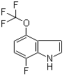 7-Fluoro-4-trifluoromethoxy-1H-indole molecular structure (CAS 1208977-14-3)