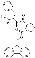 1-[(9H-Fluoren-9-ylmethoxy)carbonyl]-L-prolyl-L-phenylalanine molecular structure (CAS 120943-07-9)