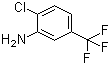structure of CAS# 121-50-6, 3-Amino-4-chlorobenzotrifluoride;6-Chloro-alpha,alpha,alpha-trifluoro-m-toluidine; C.I. 37050