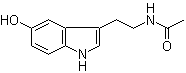 N-乙酰基血清素分子结构 (CAS 1210-83-9)
