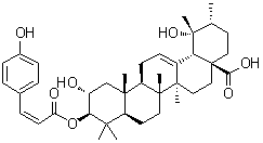 3-O-cis-p-Coumaroyltormentic acid molecular structure (CAS 121072-40-0)