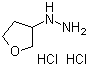 structure of CAS# 1211514-64-5, (Tetrahydro-3-furanyl)hydrazine hydrochloride