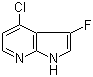 structure of CAS# 1211582-49-8, 4-Chloro-3-fluoro-1H-pyrrolo[2,3-b]pyridine