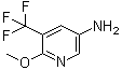 结构式 CAS# 1211584-76-7, 6-甲氧基-5-(三氟甲基)-3-吡啶胺