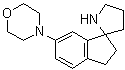 2,3-Dihydro-6-(4-morpholinyl)spiro[1H-indene-1,2'-pyrrolidine] molecular structure (CAS 1211593-72-4)