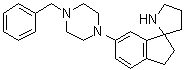 2,3-Dihydro-6-[4-(phenylmethyl)-1-piperazinyl]-spiro[1H-indene-1,2'-pyrrolidine] molecular structure (CAS 1211593-93-9)