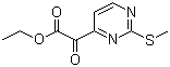 structure of CAS# 1211595-04-8, (2-Methylthiopyrimidin-4-yl)-2-oxoacetic acid ethyl ester;2-(Methylthio)-alpha-oxo-4-pyrimidineacetic acid ethyl ester