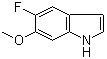 5-Fluoro-6-methoxy-1H-indole molecular structure (CAS 1211595-72-0)