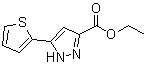 structure of CAS# 121195-03-7, 5-(Thiophen-2-yl)-1H-pyrazole-3-carboxylic acid ethyl ester;Ethyl 5-thiophen-2-yl-2H-pyrazole-3-carboxylate