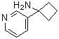 1-(3-Pyridinyl)cyclobutanamine molecular structure (CAS 1212058-02-0)