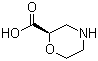 structure of CAS# 1212396-52-5, (2R)-2-Morpholinecarboxylic acid