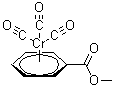 Tricarbonyl(pi-methyl benzoate)chromium molecular structure (CAS 12125-87-0)