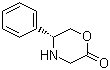 (5R)-3,4,5,6-Tetrahydro-5-phenyl-4(H)-1,4-oxazin-2-one molecular structure (CAS 121269-45-2)