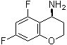 structure of CAS# 1212993-64-0, (4S)-5,7-Difluoro-3,4-dihydro-2H-1-benzopyran-4-amine