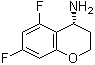 (4R)-5,7-Difluoro-3,4-dihydro-2H-1-benzopyran-4-amine molecular structure (CAS 1213103-28-6)