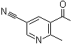 5-Acetyl-6-methyl-3-pyridinecarbonitrile molecular structure (CAS 121348-16-1)