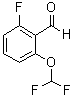 结构式 CAS# 1214333-68-2, 2-(二氟甲氧基)-6-氟苯甲醛