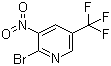 structure of CAS# 1214336-90-9, 2-Bromo-3-nitro-5-(trifluoromethyl)pyridine