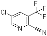 结构式 CAS# 1214349-71-9, 5-氯-3-(三氟甲基)吡啶-2-甲腈
