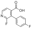 2-氟-3-(4-氟苯基)异烟酸分子结构 (CAS 1214355-35-7)