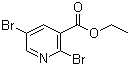 2,5-Dibromo-3-pyridinecarboxylic acid ethyl ester molecular structure (CAS 1214375-74-2)