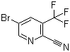 structure of CAS# 1214377-57-7, 5-Bromo-3-(trifluoromethyl)-2-pyridinecarbonitrile