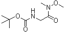 [(N-Methoxy-N-methylcarbamoyl)methyl]carbamic acid tert-butyl ester molecular structure (CAS 121505-93-9)
