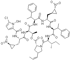 Hormaomycin molecular structure (CAS 121548-21-8)