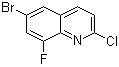 structure of CAS# 1215767-81-9, 6-Bromo-2-chloro-8-fluoroquinoline