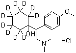 DL-Venlafaxine-d<sub>10</sub> Hydrochloride molecular structure (CAS 1216539-56-8)
