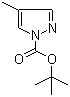 结构式 CAS# 121669-69-0, 4-甲基吡唑-1-羧酸叔丁酯
