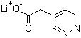 4-Pyridazineacetic acid lithium salt molecular structure (CAS 1217295-84-5)