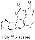 Aflatoxin B1-<sup>13</sup>C<sub>17</sub> molecular structure (CAS 1217449-45-0)