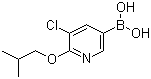 B-[5-Chloro-6-(2-methylpropoxy)-3-pyridinyl]boronic acid molecular structure (CAS 1217500-89-4)