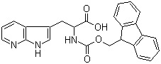alpha-[[(9H-Fluoren-9-ylmethoxy)carbonyl]amino]-1H-pyrrolo[2,3-b]pyridine-3-propanoic acid molecular structure (CAS 1219143-85-7)