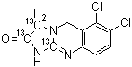 Anagrelide(<sup>13</sup>C<sub>3</sub>) molecular structure (CAS 1219531-58-4)