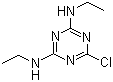 结构式 CAS# 122-34-9, 西玛津; 西玛嗪; 6-氯-N,N-二乙基-1,3,5-三嗪-2,4-二胺; 2-氯-4,6-双(乙胺基)均三氮苯