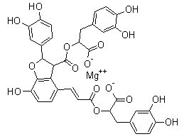 Magnesium lithospermate B molecular structure (CAS 122021-74-3)