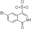 6-Bromo-1,2-dihydro-1-oxo-4-isoquinolinesulfonyl chloride molecular structure (CAS 1220229-87-7)